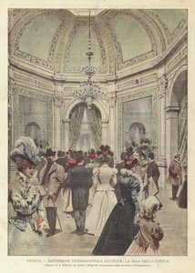 Venetië, internationale kunsttentoonstelling, de koepelzaal