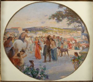 Lentefeest in het oude Rome door Achille Boschi