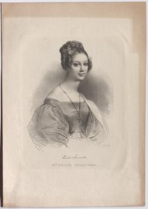 Melle. EMILIE SCZANIECKA. door Achille Devéria