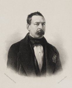 Nationale Assemblee, galerij van volksvertegenwoordigers - Toussaint Bravard door Achille Devéria