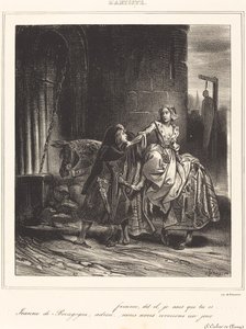 Jeanne van Bourgondië door Achille Devéria