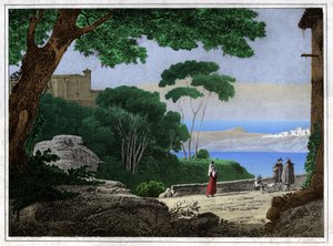 Meer van Albano (gravure, ca. 1820)