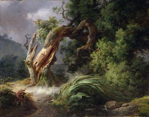 De Eik en het Riet, 1816 door Achille Etna Michallon