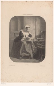 Lezende vrouw door Achille Isidore Gilbert