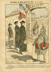 Illustratie van Achille Lemot in Le Pelerin - Vaak komt het goede voort uit het kwade