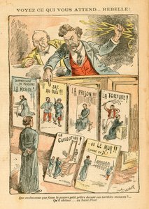 Le Pelerin, Satirisch in kleuren door Achille Lemot