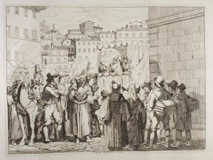 Marionettenvoorstelling in Rome door Achille Pinelli