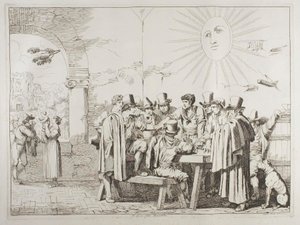 Het pasatella-spel door Achille Pinelli
