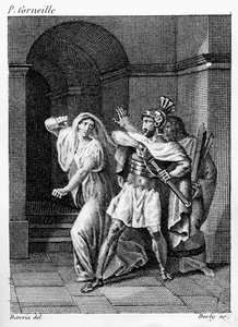 Illustratie uit Horatii door Pierre de Corneille door Achille after Deveria
