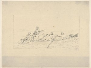 Marylanders steken de Potomac over om zich bij het Zuidelijke leger aan te sluiten uit Confederate War Etchin... door Adalbert John Volck
