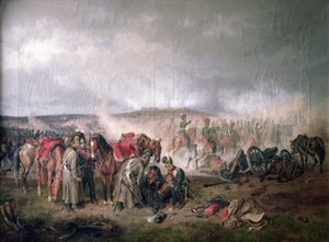 De dood van graaf Seinsheim bij de Slag bij Borodino in 1812, 1862