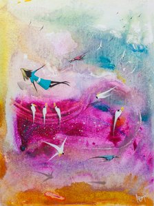 Kleurrijke droomvlucht