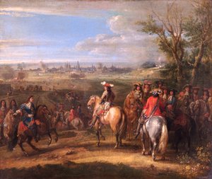 Lodewijk XIV bij een belegering, ca. 1678