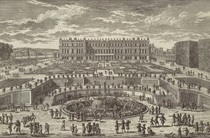 Veue du chasteau de Versailles door Adam Perelle