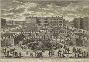 Uitzicht op Versailles, tuinzijde, 1680s