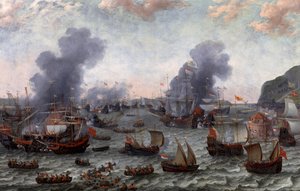 De slag bij Gibraltar tijdens de Tachtigjarige Oorlog