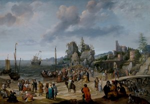 Het wonder op het strand van Gennesaret door Adam Willaerts