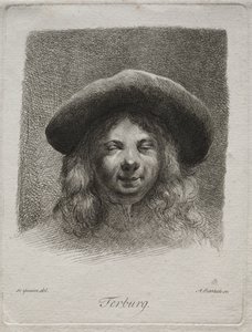 Portret van Gerard Terborch door Adam von Bartsch