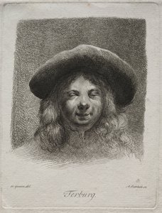 Portret van Gerard Terborch door Adam von Bartsch