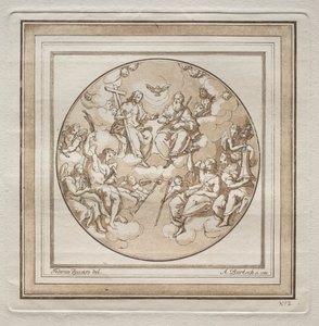 De Drie-eenheid door Adam von Bartsch