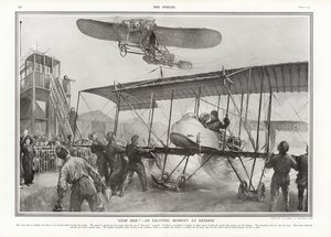 Bijna ongeluk op Hendon Aerodrome, 1913