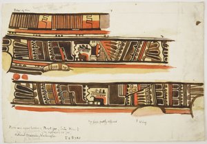 Decoratieve ontwerpen van aardewerk door Adela Breton