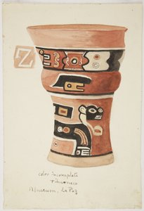 Vaas uit Tiahuanaco (Tiwanaku), Bolivia