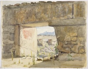 Vervallen gebouwen in Mitla, Oaxaca