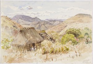 Schoolgebouw in Tenantla, Mexico door Adela Breton