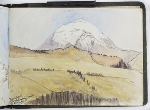 Schetsboek van aquarellen, tekeningen en notities, Mexico, 1896-1898