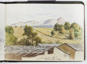 Schetsboek van aquarellen, tekeningen en notities, Mexico, 1896-1898
