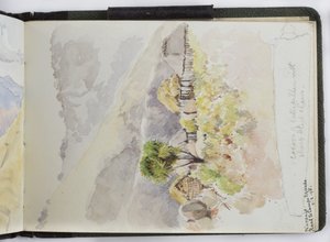 Schetsboek van aquarellen, tekeningen en notities, Mexico, 1896-1898