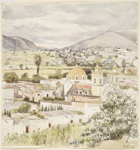 Stad Tlaxcala, Mexico 1894 door Adela Breton