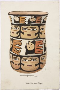 Vaas uit Nazca, Peru door Adela Breton