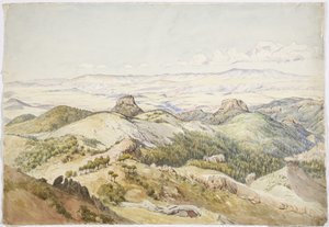 Uitzicht vanaf Cerro de Navajas, Hidalgo, Mexico