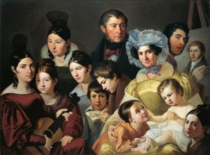 Familie Malatesta in 1835