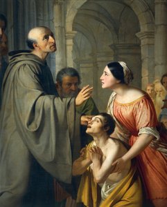 St. Mauro Abt geeft een jonge blinde man het zicht terug