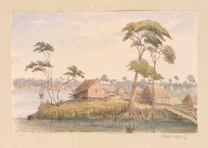 Sarawak uit West-Indië, Noord-Amerika en Borneo plakboek door Admiral Sir Edward Gennys Fanshawe