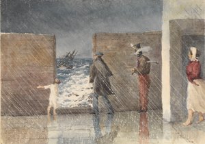 De Puntinha, Madeira, 1 januari 1849. Een blik op iemands schip door Admiral Sir Edward Gennys Fanshawe