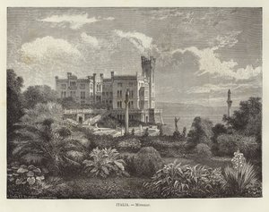 Italië - Kasteel Miramare door Adolf Closs