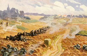 Pruisische infanterie in de aanval