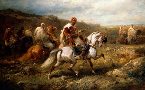 Bedoeïenen op Route door Adolf Schreyer