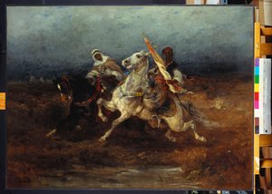 De Nachtelijke Aanval door Adolf Schreyer