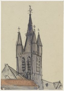 Toren van de Oude Kerk te Delft