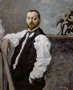 Portret van beeldhouwer Alfonso Canciani