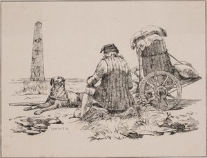 De marskramer en zijn hond door Johan Adolph Kittendorff