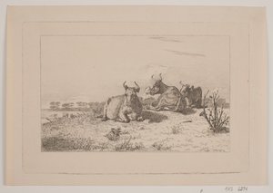 Rustende koeien door Johan Adolph Kittendorff