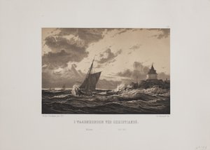In de torengoot bij Christiansø door Johan Adolph Kittendorff
