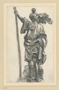 Christophorus van de Apostelmeester van Freiberg in Dresden door Adolph Menzel