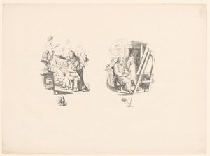 Kunstenaar in opleiding door Adolph Menzel